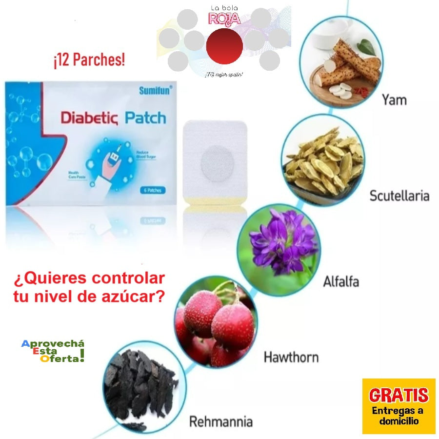 12 Parches para personas con Diabetes